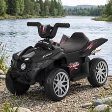 Детский квадроцикл Bambi M 6181EL-2 черный с 2 моторами