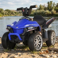 Детский электроквадроцикл M 5730EL-4 синий с мягким сиденьем