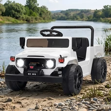 Детский электромобиль M 6308EBLR-1 белый Toyota с мягким сиденьем