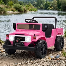 Детский электромобиль M 6308EBLR-8 розовый Toyota с мягким сиденьем