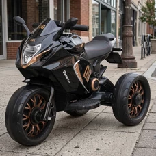 Детский мотоцикл Bambi M 5050ELR-2 черный с пультом