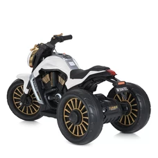 Детский мотоцикл M 5048EL-1 белый с мягким сиденьем фото 37
