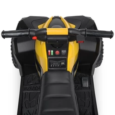Детский квадроцикл M 4959EBLR-6 желтый с двумя моторами и пультом фото 63