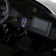 Двухместный детский электромобиль M 6111(MP4)EBLRS-2(24V) черный в автопокраске с планшетом фото 11