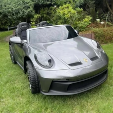 Двухместный детский электромобиль M 6111(MP4)EBLRS-11(24V) серый в автопокраске с планшетом фото 14