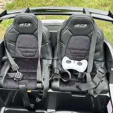 Двухместный детский электромобиль M 6111(MP4)EBLRS-11(24V) серый в автопокраске с планшетом фото 22