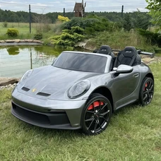 Двухместный детский электромобиль M 6111(MP4)EBLRS-11(24V) серый в автопокраске с планшетом фото 28