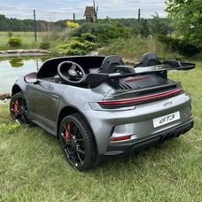 Двухместный детский электромобиль M 6111(MP4)EBLRS-11(24V) серый в автопокраске с планшетом фото 32