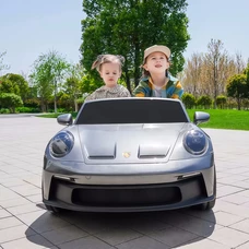 Двухместный детский электромобиль M 6111(MP4)EBLRS-11(24V) серый в автопокраске с планшетом фото 54