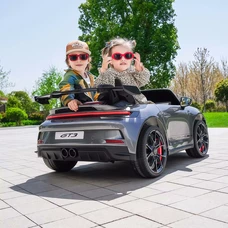 Двухместный детский электромобиль M 6111(MP4)EBLRS-11(24V) серый в автопокраске с планшетом фото 92