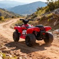 Детский квадроцикл Bambi M 6297ERL-3 красный с мягким сиденьем фото 41