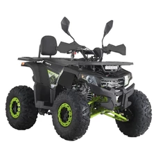 Подростковый квадроцикл HB-FC1450-2-5(MP3) черно-зеленый сиденье со спинкой