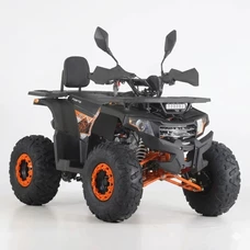 Подростковый квадроцикл HB-FC1450-2-7(MP3) черно-оранжевый сиденье со спинкой