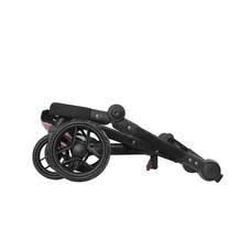 Коляска для куклы 2 в 1 Carrello Fortuna 9695 Rose red малиновая с сумочкой фото 54