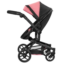 Коляска для куклы 2 в 1 Carrello Fortuna 9695 Hot Pink фуксия с сумочкой фото 37