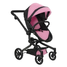 Коляска для куклы 2 в 1 Carrello Fortuna 9695 Peach Pink пудровая с сумочкой фото 21