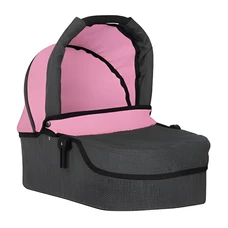 Коляска для куклы 3 в 1 Carrello Magia 9636 Pink розовая, с сумочкой фото 14