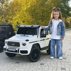 Двухместный детский электромобиль M 5880EBLR-1(24V) белый Mercedes с четырьмя моторами фото 21