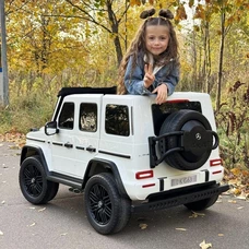 Двухместный детский электромобиль M 5880EBLR-1(24V) белый Mercedes с четырьмя моторами фото 41