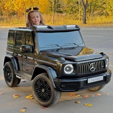 Двухместный детский электромобиль M 5880EBLR-2(24V) черный Mercedes с четырьмя моторами фото 21