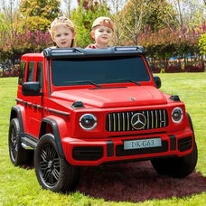 Двухместный детский электромобиль M 5880EBLR-3(24V) красный Mercedes с четырьмя моторами фото 14