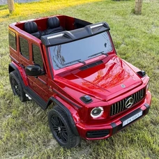 Двухместный детский электромобиль джип M 5880EBLRS-3(24V) красный Mercedes в автопокраске фото 21