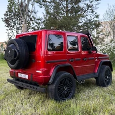Двухместный детский электромобиль джип M 5880EBLRS-3(24V) красный Mercedes в автопокраске фото 37