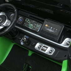 Двухместный детский электромобиль джип M 5880EBLRS-5(24V) зеленый Mercedes в автопокраске фото 16