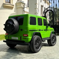 Двухместный детский электромобиль джип M 5880EBLRS-5(24V) зеленый Mercedes в автопокраске фото 21