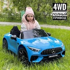 Детский электромобиль M 5098EBLRS-4 синий Mercedes в автопокраске фото 21