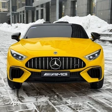 Детский электромобиль M 5098EBLRS-6 желтый Mercedes в автопокраске фото 14
