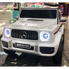 Детский электромобиль джип M 4214EBLR-1 белый Mercedes с EVA колесами фото 16