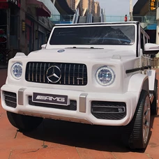 Детский электромобиль джип M 4214EBLR-1 белый Mercedes с EVA колесами фото 37