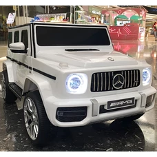 Детский электромобиль джип M 4214EBLR-1 белый Mercedes с EVA колесами фото 41