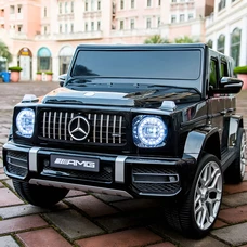 Детский электромобиль джип M 4214EBLR-2 черный Mercedes с EVA колесами