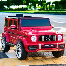 Детский электромобиль джип M 4214EBLR-3 красный Mercedes с EVA колесами