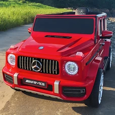 Детский электромобиль джип M 4214EBLR-3 красный Mercedes с EVA колесами фото 14