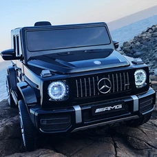 Детский электромобиль джип M 4214EBLRS-2 черный Mercedes в автопокраске фото 16