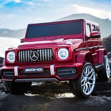 Детский электромобиль джип M 4214EBLRS-3 красный Mercedes в автопокраске фото 41