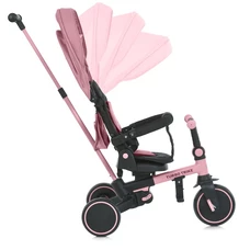 Трехколесный велосипед Turbo Trike MT 1036 pink розовый трансформер с ручкой фото 31