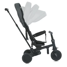 Трехколесный велосипед Turbo Trike MT 1036 grey серый трансформер с ручкой фото 15