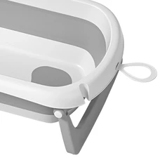 Ванночка для купания Carrello Mira CRL-17103 Cloud Grey серая с подушкой фото 21