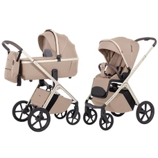 Универсальная коляска 2 в 1 Carrello Vector CRL-6550 Walnut Beige бежевая с сумочкой фото 21