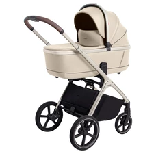 Универсальная коляска 2 в 1 Carrello Vector CRL-6550 Seashell Beige светло-бежевая с сумочкой фото 21