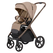 Универсальная коляска 2 в 1 Carrello Vector CRL-6550 Foam Beige темно-бежевая с сумочкой фото 14