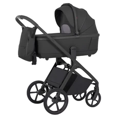 Универсальная коляска 2 в 1 Carrello Vector CRL-6550 Magnet Black черная с сумочкой