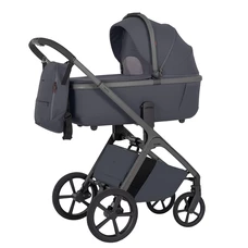 Универсальная коляска 2 в 1 Carrello Vector CRL-6550 Plum Grey темно-серая с сумочкой