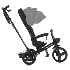 Трехколесный велосипед Turbo Trike MT 1001-1 Elegant Black черный с ручкой фото 21