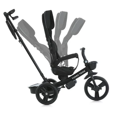 Трехколесный велосипед Turbo Trike MT 1001-1 Elegant Black черный с ручкой фото 41