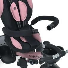 Трехколесный велосипед Turbo Trike MT 1001-1 Mauve Pink розовый с ручкой фото 15